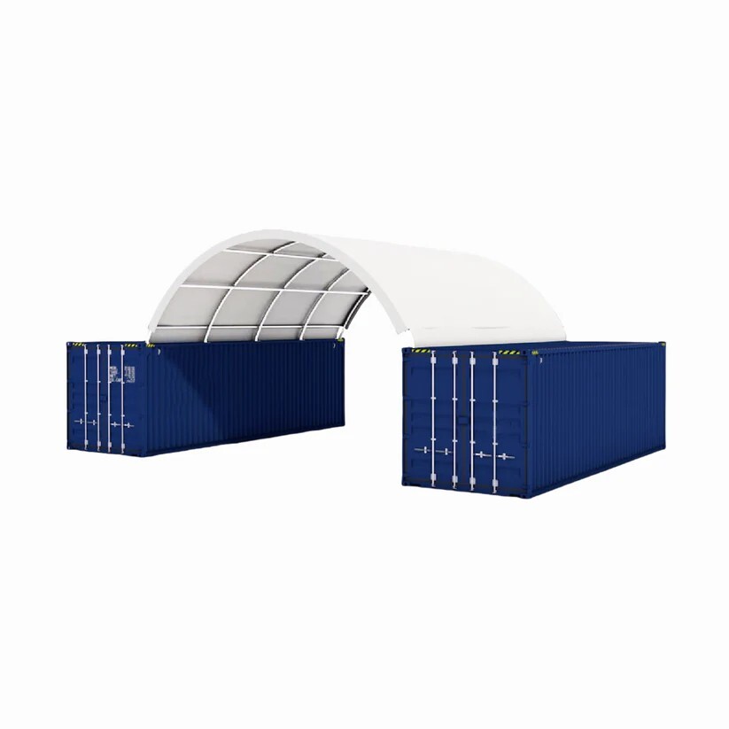 20’x40′ Heavy Duty 15oz PVC Fabric Container Shelter Canopy Building
