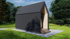 273 sg.ft СANDLE HOUSE KIT #PW-23 PREFAB DIY PLYWOOD BUILDING CABIN HOME MODULAR