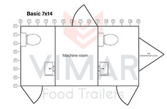 7×14 New Unisex Restroom Trailer, Custom Trailer Manufacturers, Mobile Bathroom