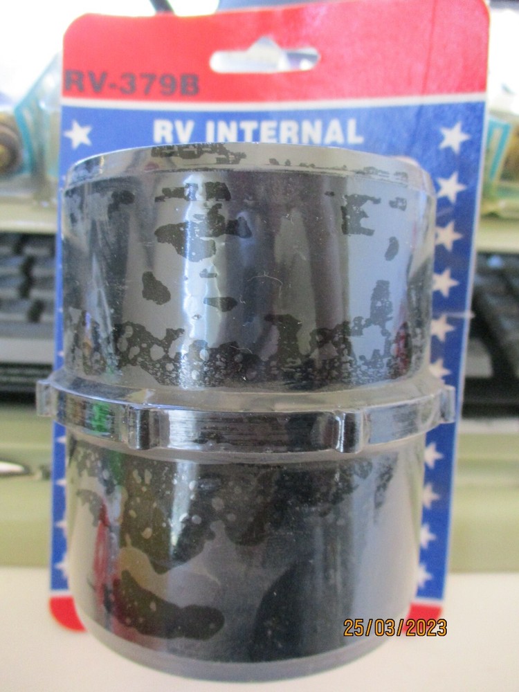 UNITED STATES HDW MFG RV379B Straight Hose To Hose Internal Hose Coupler Black