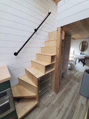 Tiny House On Wheels 2 Lofts, HVAC, W/D, Microwave, Stove, Composting Toilet