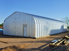 30x42x14 Engineered Steel Building Kit | DuroSPAN Clear-Span Arch with End Walls