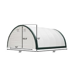 20’x30’x12′ Single Truss Storage Shelter 15oz PVC Fabric Hoop Building