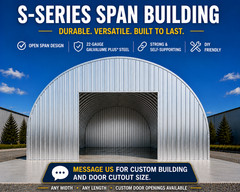DuroSPAN S-Model 35x30x16 Steel Arch Building | Clear Span | with End Walls