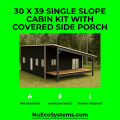 U.S. Made Fire Resistant 26 X 34 Cabin, Barndominium or Steel Home Kit