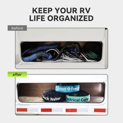 RVMATE RV Hose Bags 3 Pack, Waterproof Storage 3-bag set, Black,Blue,Green