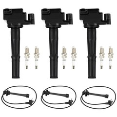 Ignition Coil Pack + Iridium Spark Plugs w/Ignition Wire for 1996-2002 Toyota…