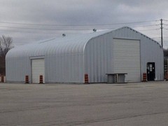 30x42x14 Engineered Steel Building Kit | DuroSPAN Clear-Span Arch with End Walls