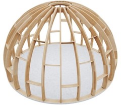 Hemp Ready Dome Home Wood Prefab House DIY Home Framing Kit 1400 SQFT Kit Home