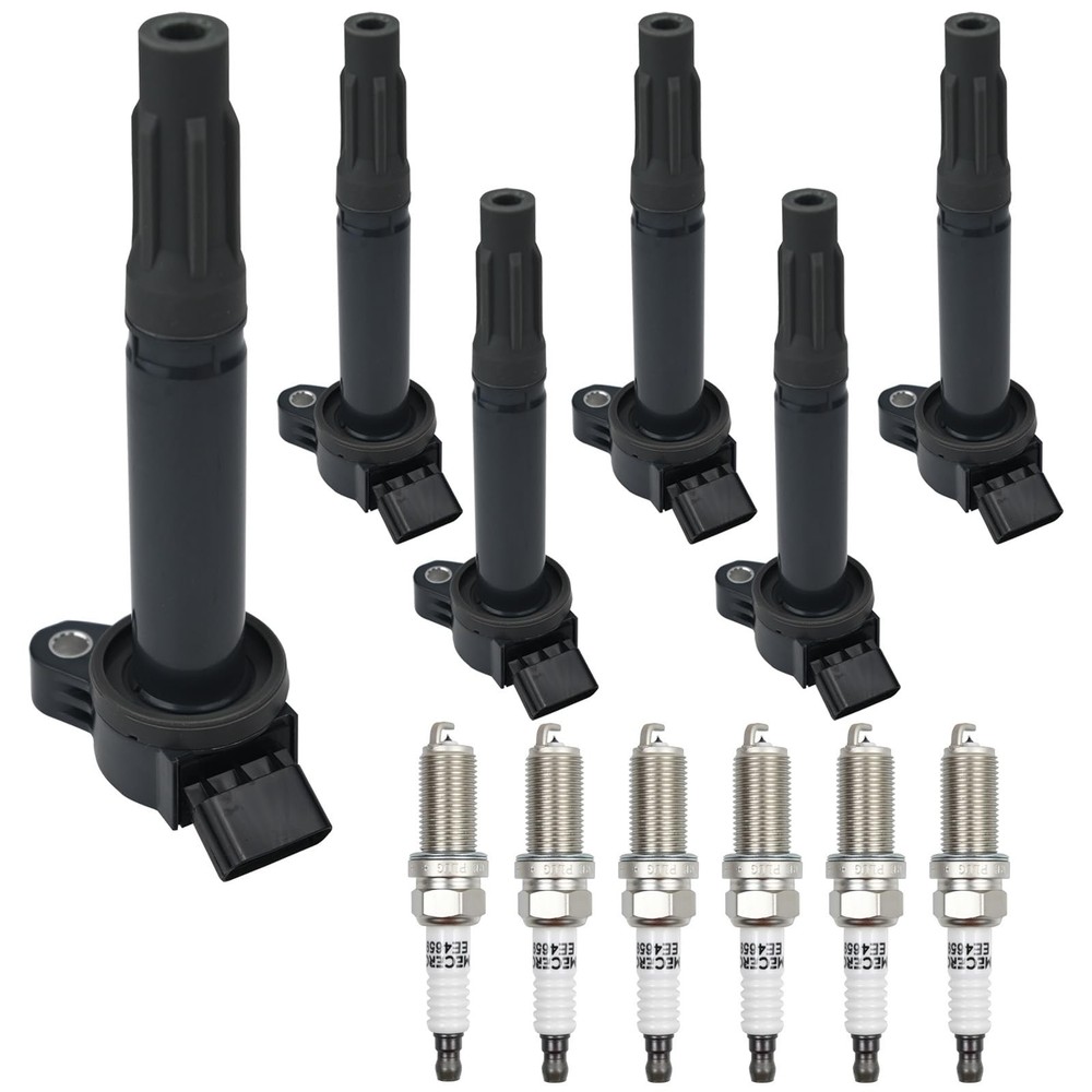 Ignition Coil Iridium Spark Plug Pack Set of 8 Compatible with Toyota Lexus 2…