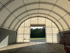 40x40x15 Dual Truss *HEAVY DUTY* 30oz PVC Fabric Container Shelter/ No Welding!
