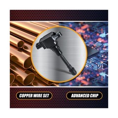 RANSOTO Ignition Coil Pack and Iridium Spark Plug Compatible with Nissan Alti…
