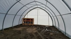 20x30x12 Canvas Fabric Building Shelter w/ Metal Frame, Camper, Boat Storage NEW