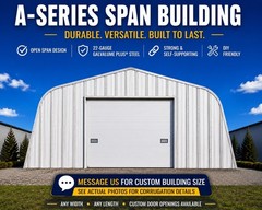 40’x100′ Steel Arch Building Kit Barn Shop Shed Ends Walls included DuroSPAN