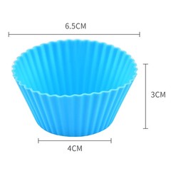 5Pcs Round Silicone Mold Cupcake Muffin Cup Baking Cookies Egg Tart Jelly Mold