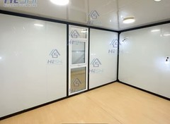 HESHI Modular Home 40x10x20ft 1 Bed 1 Bath Wood/Metal Dual Pane Windows