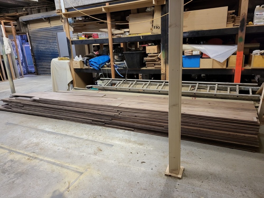 Retired Builder has items to sell, American walnut board, Italian granite sets