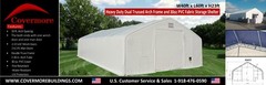 40’x60’x23′ HEAVY DUTY Dual Truss 30 oz PVC Fabric Storage Building