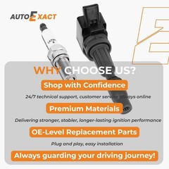 Autoexact Ignition Coil Packs and Iridium Spark Plugs Set Fit for H… Fast Ship