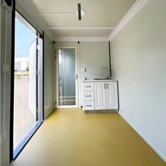 7ftx20ft Portable Office w/ Bathroom Steel Frame Double-Glazed Openable Windows