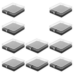 10 Pcs Plastic Pin Storage Case Brooch Display Boxes Collection Holder Lapel