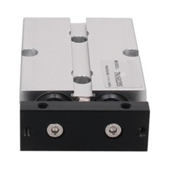 TN16mm Bore 10~150mm Stroke Dual Acting Pneumatic Air Cylinder Double Rod Alloy