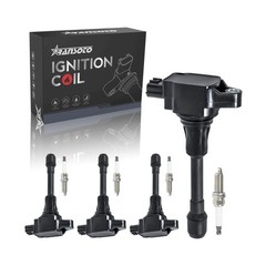 RANSOTO Ignition Coil Pack and Iridium Spark Plug Compatible with Nissan Alti…