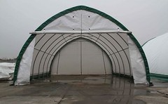 20x30x12 Canvas Fabric Building Shelter w/ Metal Frame, Camper, Boat Storage NEW
