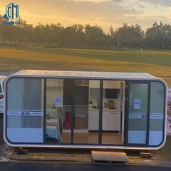 Apple Cabin Pod House Modular Glamping Unit Round Window Vacation Cabin