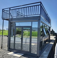 Rooftop + washroom 20FT Container Pod, Adjustable Mobile accessory building-New