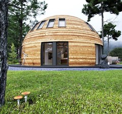 Hemp Ready Dome Home Wood Prefab House DIY Home Framing Kit 1400 SQFT Kit Home