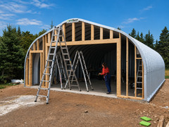 25x50x13 Engineered DuroSPAN Clear-Span Steel Building Open Ends Factory DiRECT