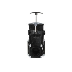 Valterra Ell Double Rotating Valve, Mess-Free Waste Valve for RV’s, 3″, Black