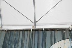 20*20ft 20*40ft Shipping Container Canopy Canvas Fabric Building w/o End Wall