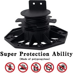 Adjustable Plastic Wood Floor Keels Easy Install Anti-Corrosion Outdoor Use