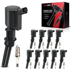 Torchbeam Ignition Coil 10 Packs FD503 and Double Iridium Spark Plugs Fit for…