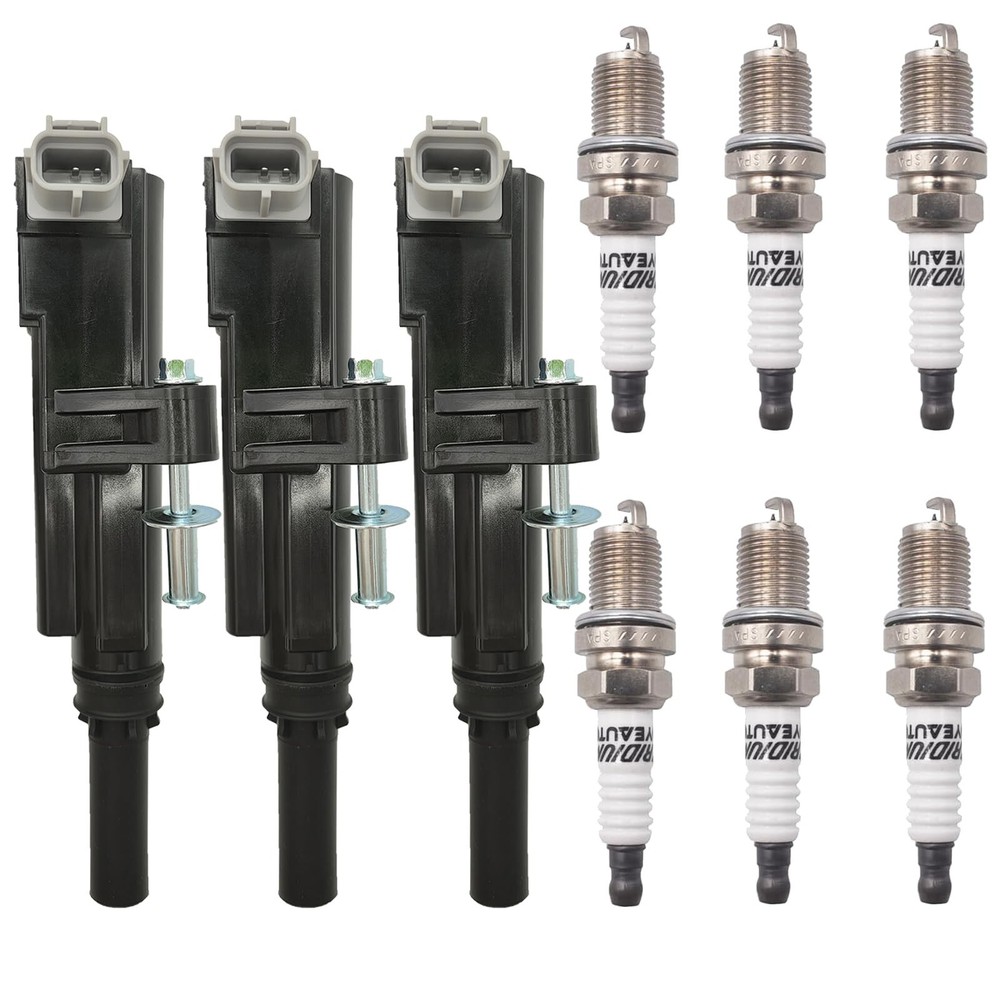 UF640 Ignition Coil Pack 5149199AA and Iridium Spark Plugs Set Of 3 Fit For D…