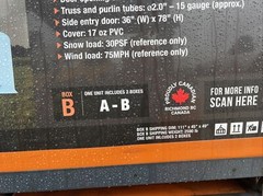 30×80 Double Truss Hoop Building Storage Shelter 17 Oz Canvass Fabric New