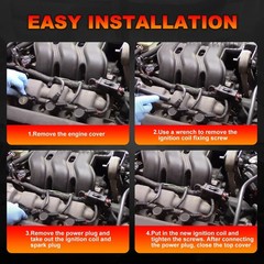 DG500 Set of 6 Ignition Coil Pack and Iridium Spark Plug Compatible with Ford…