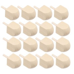 20 Pcs Chanukah Dreidel Wood Craft Wooden Hanukkah Gyro Toys