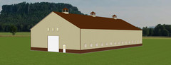 60X125X20, fully insulated, gutters, category II commercial, Free Installation