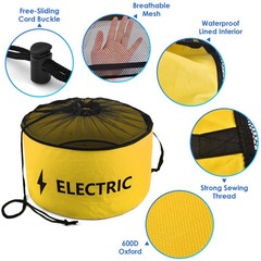 ERKOON Waterproof RV Hose Storage Bag of 9.84*17.7inch, Black, Yellow, Green