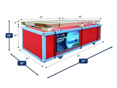 20×40 Container Shelter Canopy 15oz PVC & PE Back Panel