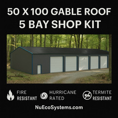 Steel Framed 30 x 100 x 16 Shop Kit, Warehouse Kit ON SALE NOW !!!
