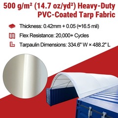 20’x40′ Heavy Duty Container Shelter Canopy Conex Roof Storage Kit