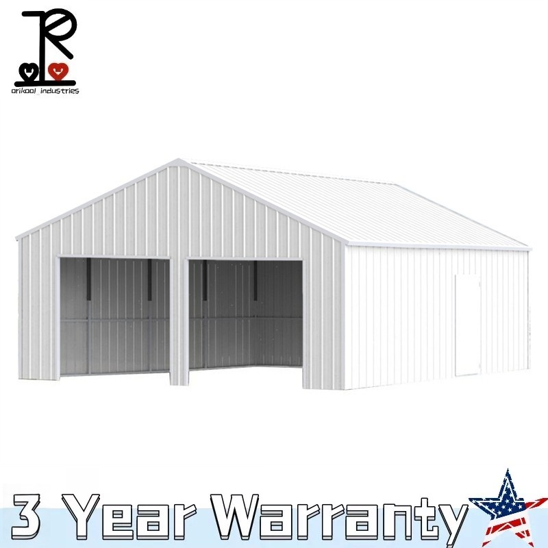 33′ x 25′ x 14′ Outdoor Storage Shed Reinforced Steel Structure Barn Car Garage