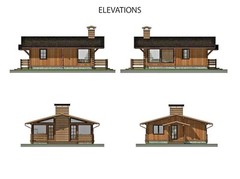 860 sq.ft PREFAB TIMBER FRAME KIT ENGINEERED WOOD HOUSE DIY BUILDING CABIN HOME