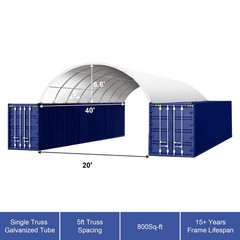 Chery Industrial Container Canopy Shelter Durable Storage Cover Container Roof