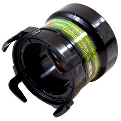 Valterra T1028 Rotating Rigid Pipe Adapter – 3″ Hub x Bayonet Klein, Black