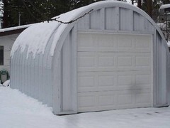 14x24x10 DuroSPAN Steel Building Cabin DIY Off Grid Kit with Ends Walls Included
